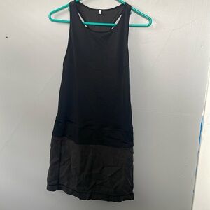 Lululemon Size 4 Black Blissed Out Sleeveless Tennis Sporty Dress prep athlete